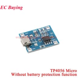 20Pcs/1pc 5V 1A Micro/Type-c/Mini 18650 TP4056 4056A Lithium Battery Charger Module Charging Board Protection Function Li-ion