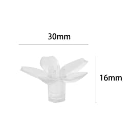 100PCS LED Garland Accessories Soft Silicone Cherry Flower Decorations for String Lights Holiday Christmas Decorations