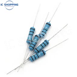 100pcs 0.5W 1/2W Metal Film Resistor color Ring Power Resistor 0.1~1M 2 4.7 10R 47 100 220 360 470 1K 2.2K 10K 22K 4.7K 100KOhm