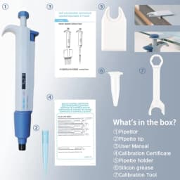 WEIAI Laboratory Pipette 100-1000ul Single Channel Digital Micropipette Adjustable Plastic Pipeta Lab Equipment With Pipette Tip