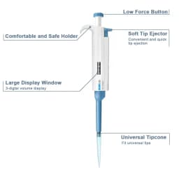 WEIAI Laboratory Pipette 100-1000ul Single Channel Digital Micropipette Adjustable Plastic Pipeta Lab Equipment With Pipette Tip