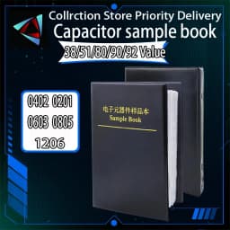 Capacitors Kit SMD Capacitor Sample Book 0201 0402 0603 0805 1206 Chip Assortment Pack 80/90/92 Values 25 50 Pcs