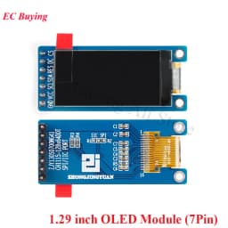 1.29 Inch OLED Module 1.29" 12864 Screen White 128X64 OLED LCD LED Display Module IIC SPI Interface CH1115 for Arduino