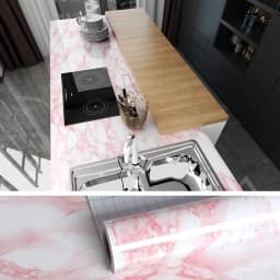 Black Marble Kitchen Home Peel and Stick Wallpaper For CounterTable Desk Bathroom PVC Waterproof Self Adhesive Contact Paper