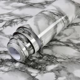 Black Marble Kitchen Home Peel and Stick Wallpaper For CounterTable Desk Bathroom PVC Waterproof Self Adhesive Contact Paper