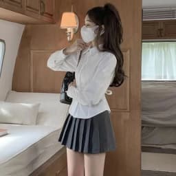 Lucyever Sexy Slim Fit White Shirt Women Autumn New Preppy Style Long Sleeve Blouses Ladies 2022 Fashion Button Up Short Blouse