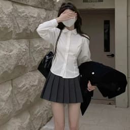 Lucyever Sexy Slim Fit White Shirt Women Autumn New Preppy Style Long Sleeve Blouses Ladies 2022 Fashion Button Up Short Blouse