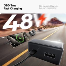 YZ For Tesla Model X S 3 Y YL Highland Juniper OBD Fast Charger USB And Type-C Dual Port 48W Conversion Plug Kit Car Accessories