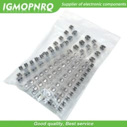 130PCS/LOT 1uF-220uF SMD Aluminum Electrolytic Capacitor Assorted Kit Set, 13values*10pcs=130pcs Samples Kit