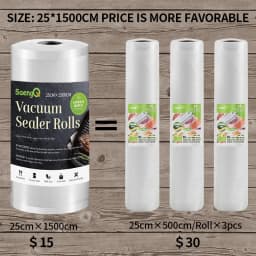 saengQ Kitchen Food Vacuum Sealer Bag Sous Vide Storage Bags For Vacuum Packaging 12/15/20/25/30cm*1500cm/Rolls
