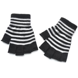 Autumn Winter New Half Finger Striped Warm Gloves For Men Women Students Knitted Mittens Outdoor Knitting Cycling Writing Gloves