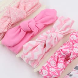 5Pcs/Lot Rabbit Ear Baby Headbands For Newborn Boys Girls Cotton Elastic Hair Bands Kids Hair Tie Bows Knot Headwraps Headwear