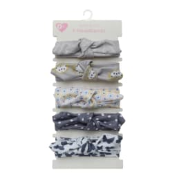 5Pcs/Lot Rabbit Ear Baby Headbands For Newborn Boys Girls Cotton Elastic Hair Bands Kids Hair Tie Bows Knot Headwraps Headwear