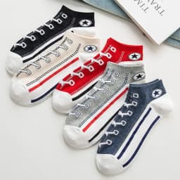 5 pairs of breathable cotton sports socks men's bamboo fiber spring, summer and autumn men's socks sweat deodorant business sock