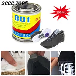 100ml Shoe Waterproof Glue Strong Super 801 Liquid Glue For Rubber Metal Wood Leather Fabric Repair Tool Super Adhesive Glue