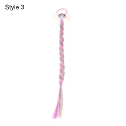 Girls Hair Bow Kids Rainbow Hair Tie Princess Accessories Toddler Snowflake Elastics Baby Accessories No Damage Braid