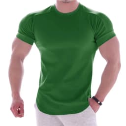 2024 Summer Sports T Shirt Men Gyms Short Sleeve Fitness T-Shirt Male Quick-Dry Workout Outdoor Tight Tees Tops Men Sportswear