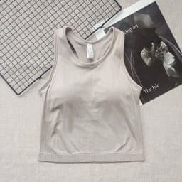 Sports Short Vest Sleeveless, Breathable, Sweat-Absorbent, Wearing Running and Fitness Training Yoga Clothes.