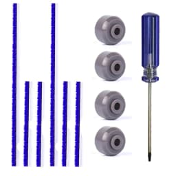 Plush Strips And Soleplate Wheels for Dyson V6 V7 V8 V10 V11 V15 Soft Roller Cleaner Head Strips Felt Strips Replacement Parts