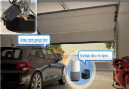 Smart Garage Door Opener DC5V Mobile Phone Remote Tuya Smart Life App Controller Support Alexa & Google Assistant No need Hub