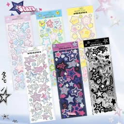 KPop Stickers Galore: The Ultimate Collection of Cute Aesthetic & Sparkly Korean Stickers for Toploader Deco Journaling & More