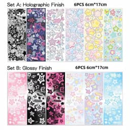 KPop Stickers Galore: The Ultimate Collection of Cute Aesthetic & Sparkly Korean Stickers for Toploader Deco Journaling & More