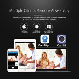 JIENUO 5MP Wifi Camera IP 128G Outdoor Waterproof Wireless NightVision 32G 64G Security Surveillance 1080P Onvif Home Cam CamHi