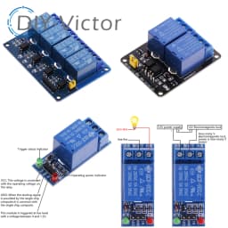1 2 4 6 8 Channel DC 5V 12V Relay Module with Optocoupler Low Level Trigger 1 Way Expansion Board For Arduino Raspberry Pi