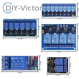 1 2 4 6 8 Channel DC 5V 12V Relay Module with Optocoupler Low Level Trigger 1 Way Expansion Board For Arduino Raspberry Pi