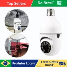 Câmera De Segurança Visão Noturna Lampada Facil Instalação