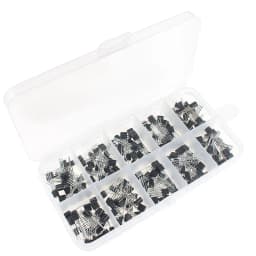50-900PCS Transistors kit NPN PNP S8050 S8550 S9012 2N3904 2N3906 C1815 A1015 MJE13001 BC327 BC337 BC517 BC547 BC548 BC549 BC558