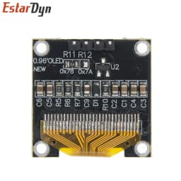 0.96 inch IIC SPI Serial 7/4Pin White/Blue/Yellow Blue/Yellow OLED Display Module SSD1306 12864 LCD Screen Board for Arduino