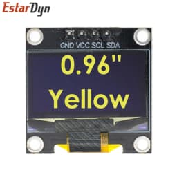 0.96 inch IIC SPI Serial 7/4Pin White/Blue/Yellow Blue/Yellow OLED Display Module SSD1306 12864 LCD Screen Board for Arduino