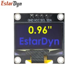 0.96 inch IIC SPI Serial 7/4Pin White/Blue/Yellow Blue/Yellow OLED Display Module SSD1306 12864 LCD Screen Board for Arduino