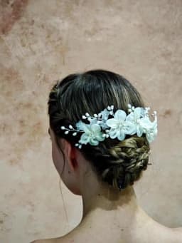 Fashion Bridal Headdress Flower Hair Comb Hairpin Set Handmade Bride Hair Accessories For Women Wedding Party Hairclips Gifts