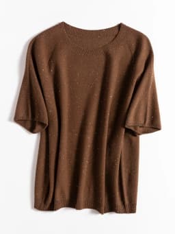 SuyaDream, 100%Merino Wool Pullovers for Woman, Round Neck, Short Sleeved Sweaters, 2025 Fall Winter Soft Warm Top, Pink, Olive