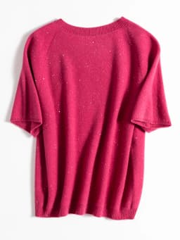 SuyaDream, 100%Merino Wool Pullovers for Woman, Round Neck, Short Sleeved Sweaters, 2025 Fall Winter Soft Warm Top, Pink, Olive