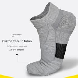 3 Pairs Men's Comfort Fit Cushion Performance Athletic Crew Socks For Outdoor Sports