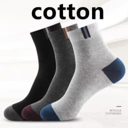 3 Pairs Men's Comfort Fit Cushion Performance Athletic Crew Socks For Outdoor Sports