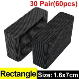 Double Faced Adhesive Patch Car Carpet Fixing Stickers Home Office Foot Mats Carpets Anti Skid Grip Nylon Tape Hook And Loop Pad