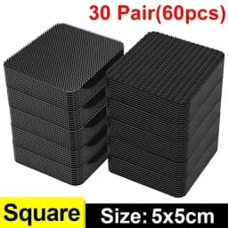 Double Faced Adhesive Patch Car Carpet Fixing Stickers Home Office Foot Mats Carpets Anti Skid Grip Nylon Tape Hook And Loop Pad