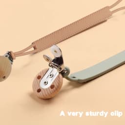 Baby Pacifier Teether Anti Drop Chain Rope Food Grade Silicone One Pacifier Chain Pendant