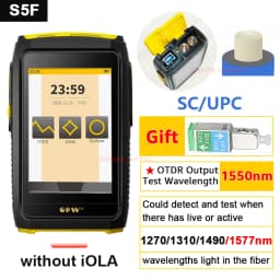 OFW Mini OTDR Optic Otdr Optical Reflector Active Fiber Live Tester 1550nm 20dB Optical Reflectometer Touch Screen OPM VFL iOLA