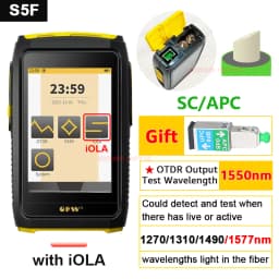 OFW Mini OTDR Optic Otdr Optical Reflector Active Fiber Live Tester 1550nm 20dB Optical Reflectometer Touch Screen OPM VFL iOLA