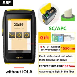 OFW Mini OTDR Optic Otdr Optical Reflector Active Fiber Live Tester 1550nm 20dB Optical Reflectometer Touch Screen OPM VFL iOLA