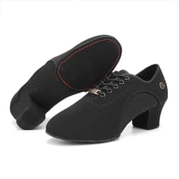 Women Dance Shoes Black Modern Ballroom Salsa Dancing Shoes Boys Latin Jazz Training Shoes Adults Tango Dance Sneakers Men