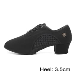 Women Dance Shoes Black Modern Ballroom Salsa Dancing Shoes Boys Latin Jazz Training Shoes Adults Tango Dance Sneakers Men