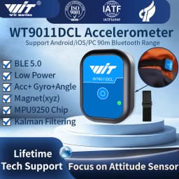 Bluetooth 5.0 Accelerometer Sensor 50m Range WT9011DCL Gyroscope Angle Sensor Electronic Compass Magnetometer Inclinometer