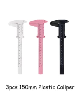 3 Colors Microblading Ruler 150MM Eyebrow Positioning Measuring Vernier Tattoo Caliper Ruler For Permanent Beginner Makeup Tools
