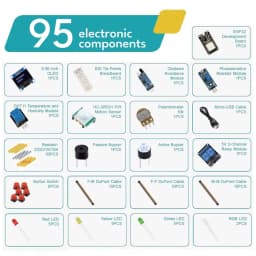 KUONGSHUN Starter Kit for ESP32 ESP-32S WIFI I OT Development Board Learning Kit Other Educational Toy for Arduino